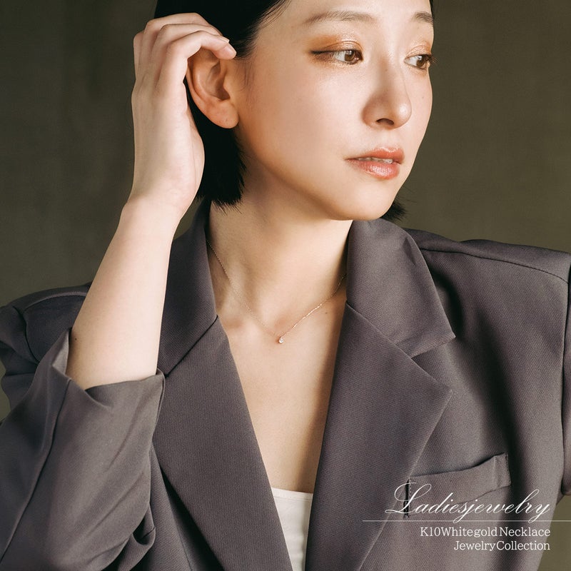 K10WG ダイヤモンド ネックレス_12