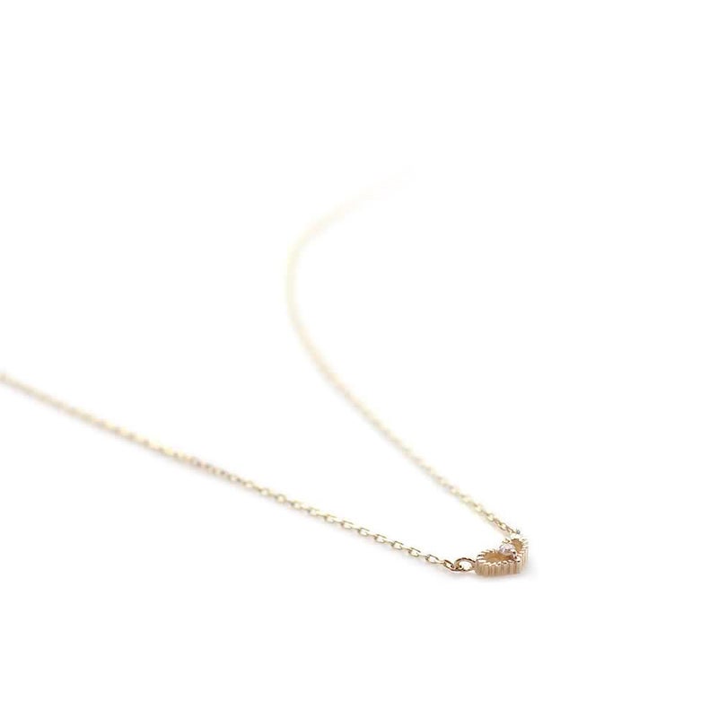 心葉 ダイヤモンド ハートネックレス K10_03