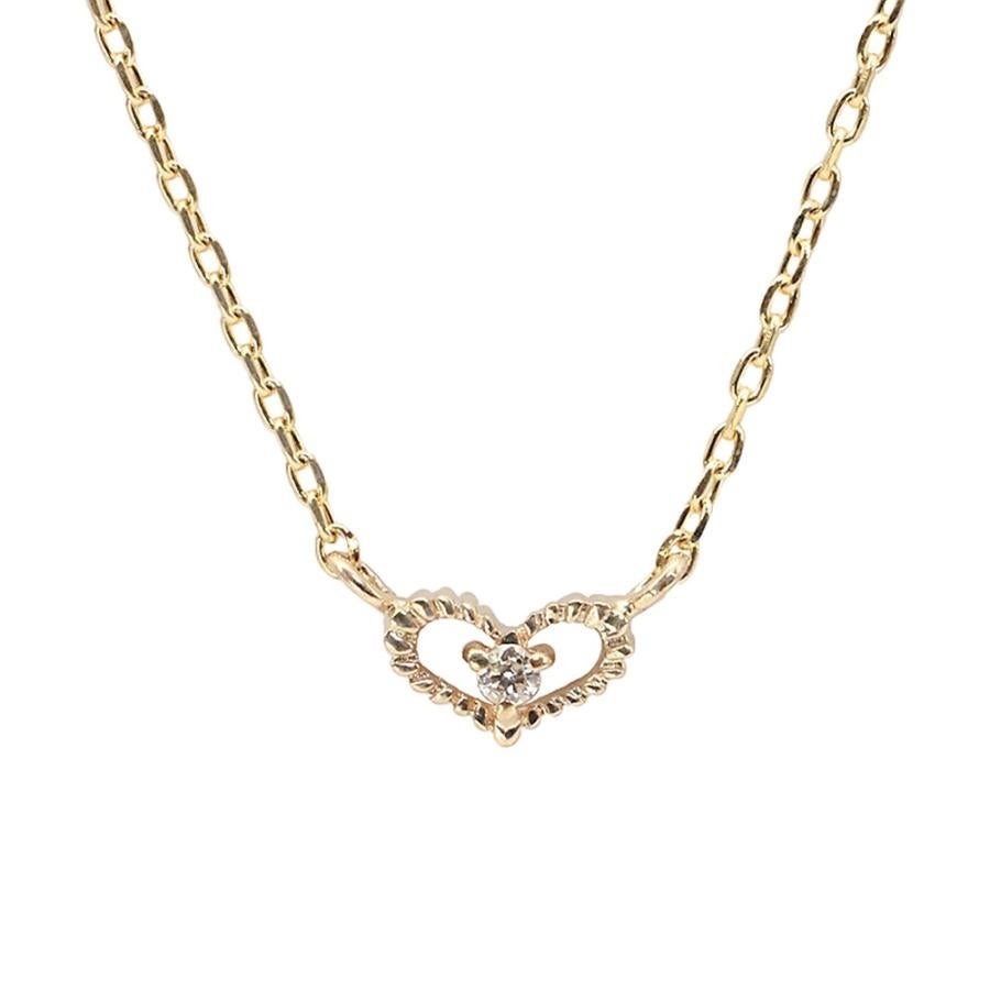 心葉 ダイヤモンド ハートネックレス K10 | Jewelry ROLA（ジュエリー
