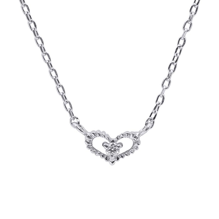 心葉 ダイヤモンド ハートネックレス K10 | Jewelry ROLA（ジュエリー