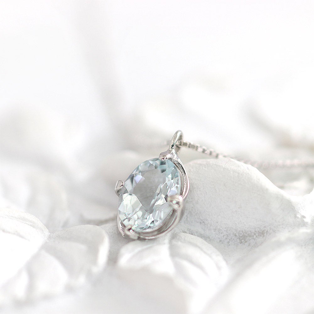 K10WG アクアマリン 一粒ネックレス_04