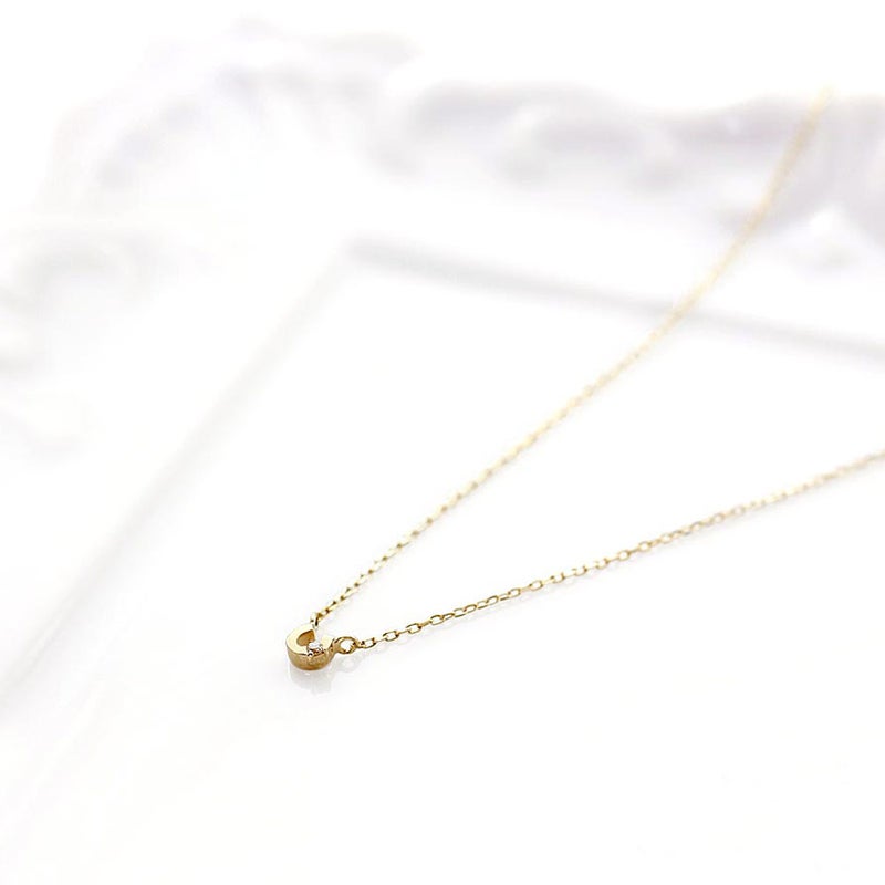 心葉 ダイヤモンド 馬蹄（ホースシュー）ネックレス K10_02