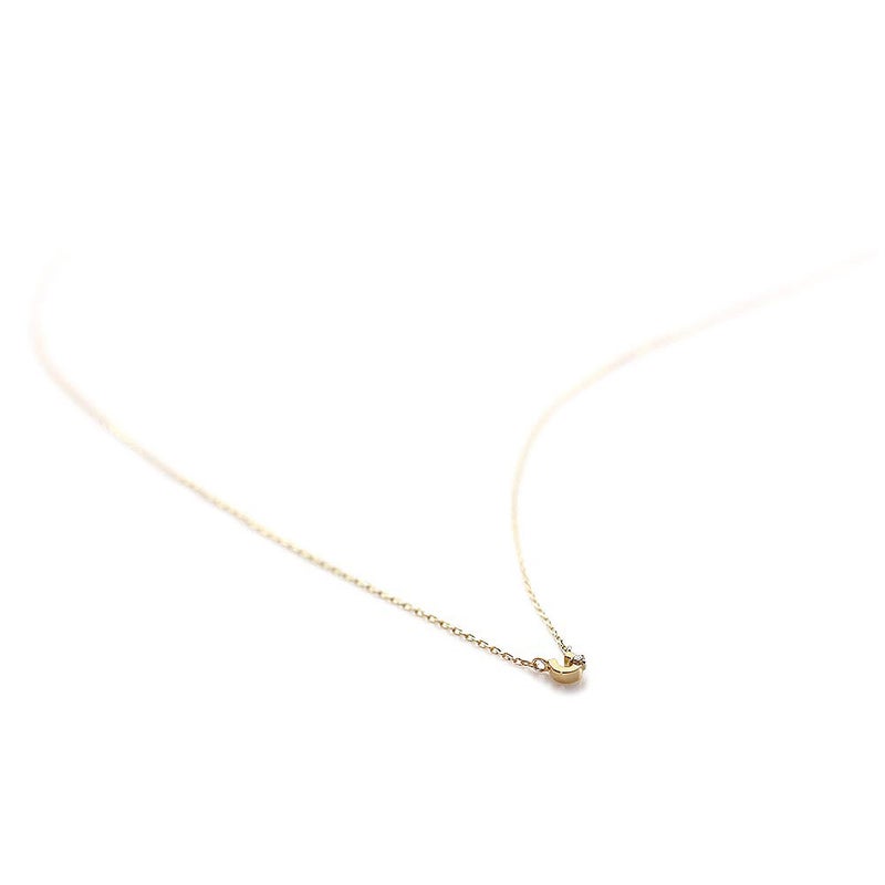 心葉 ダイヤモンド 馬蹄（ホースシュー）ネックレス K10_03