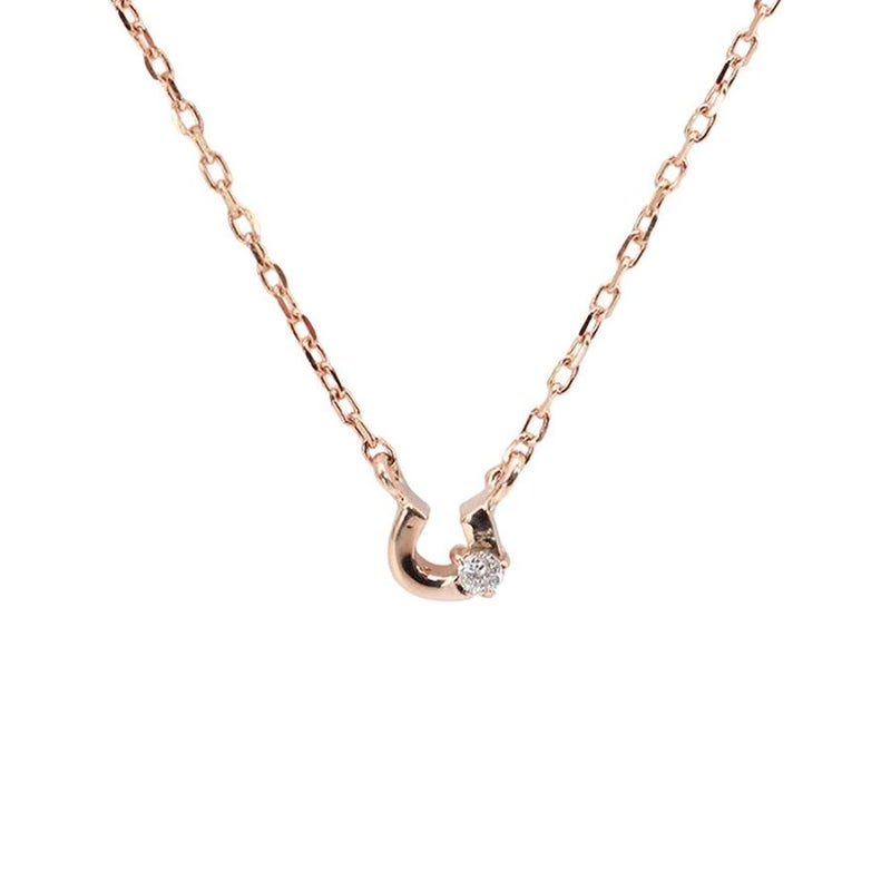 心葉 ダイヤモンド 馬蹄（ホースシュー）ネックレス K10_21