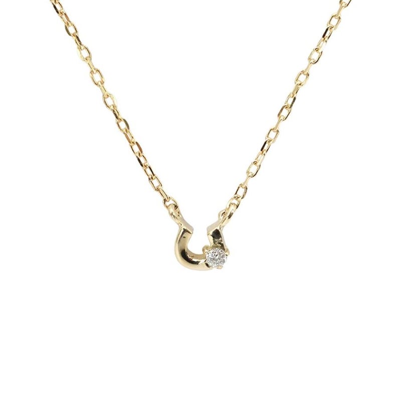 心葉 ダイヤモンド 馬蹄（ホースシュー）ネックレス K10_22