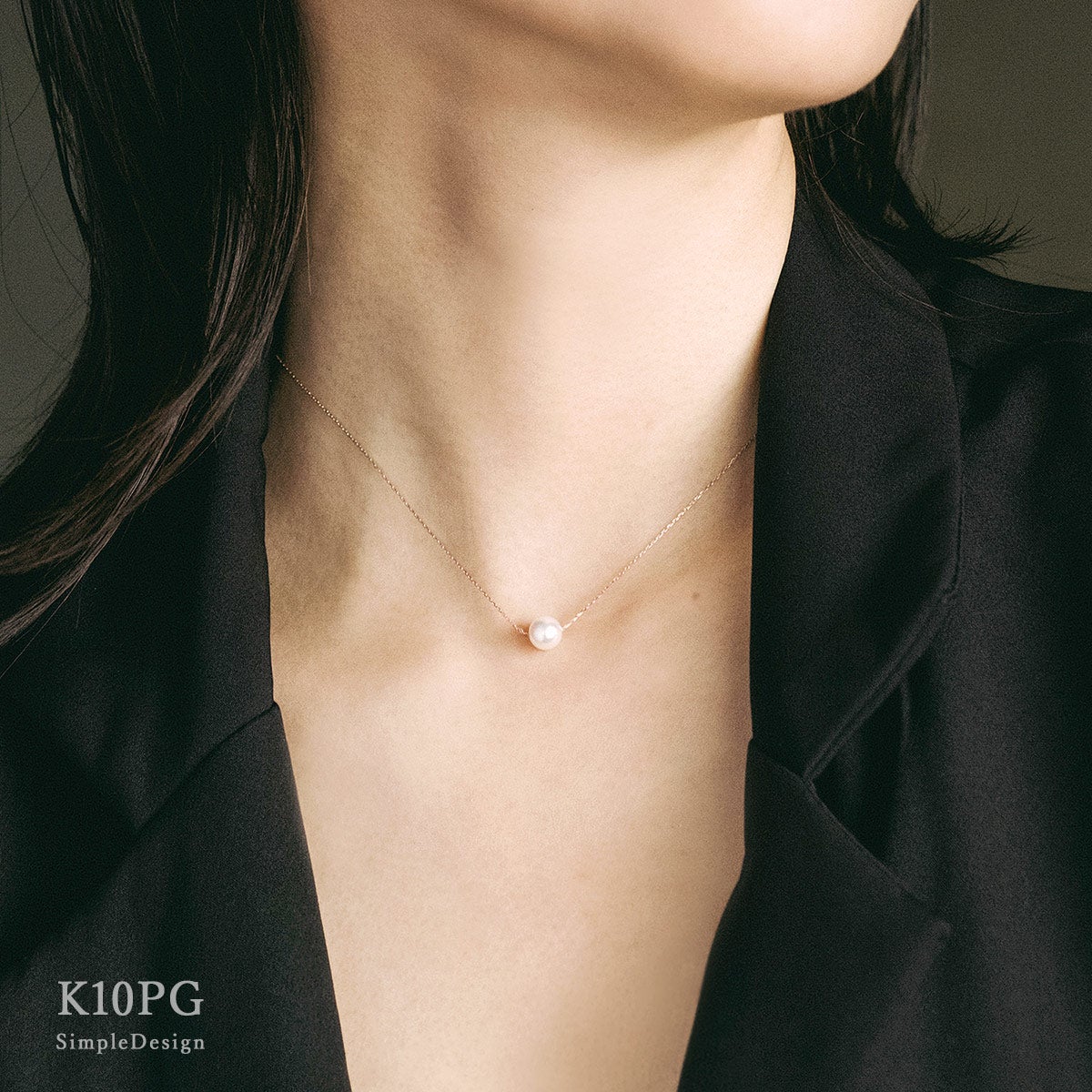 K10PG アコヤ真珠 7mm ネックレス_09
