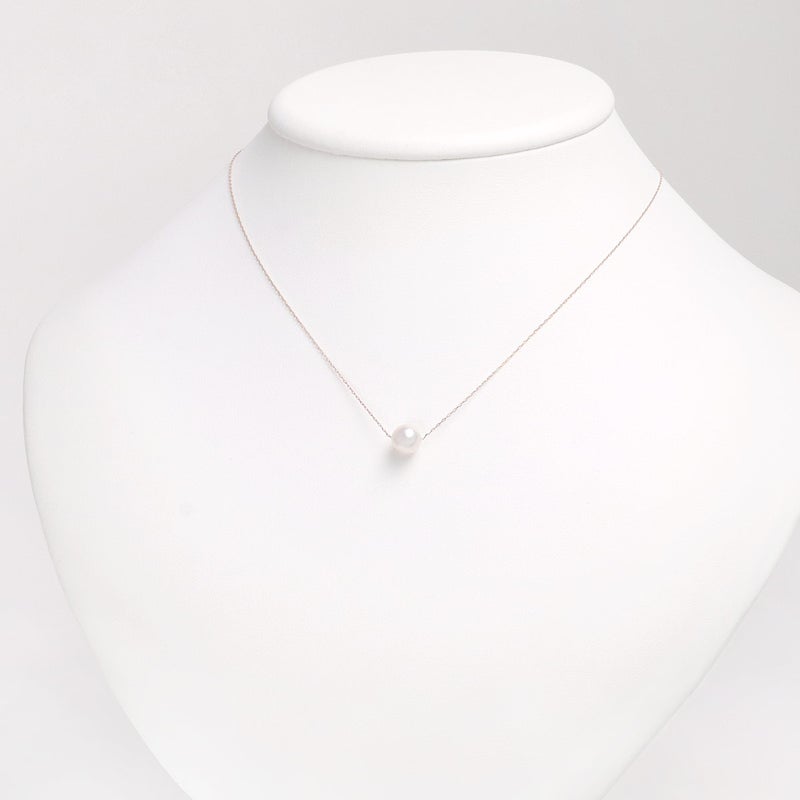 K10PG アコヤ真珠 7mm ネックレス_12