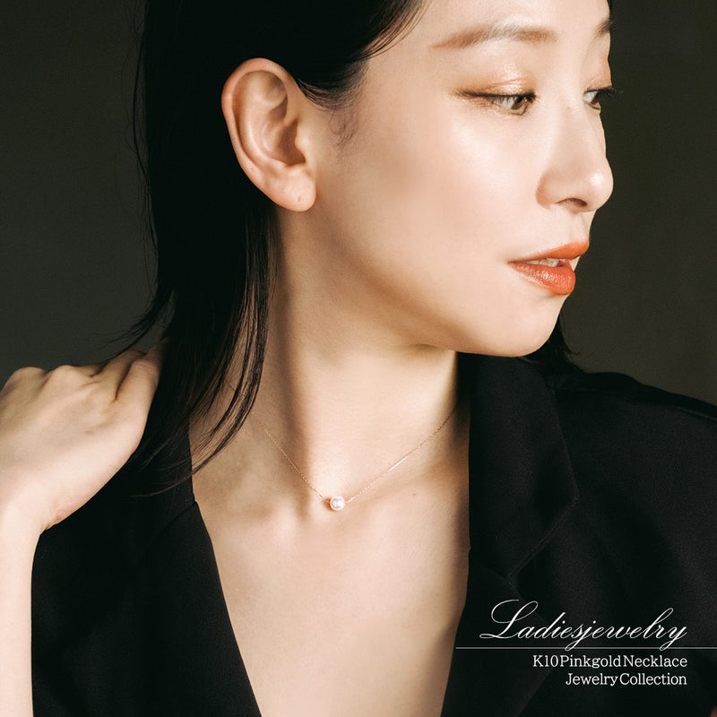 K10PG アコヤ真珠 7mm ネックレス_13