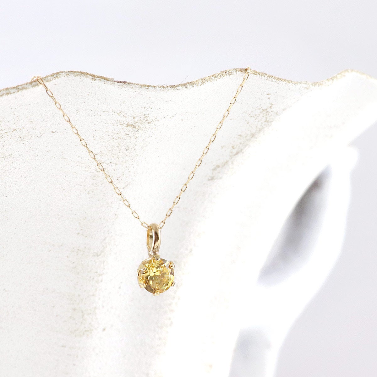 K10YG シトリン ネックレス 11月の誕生石_02