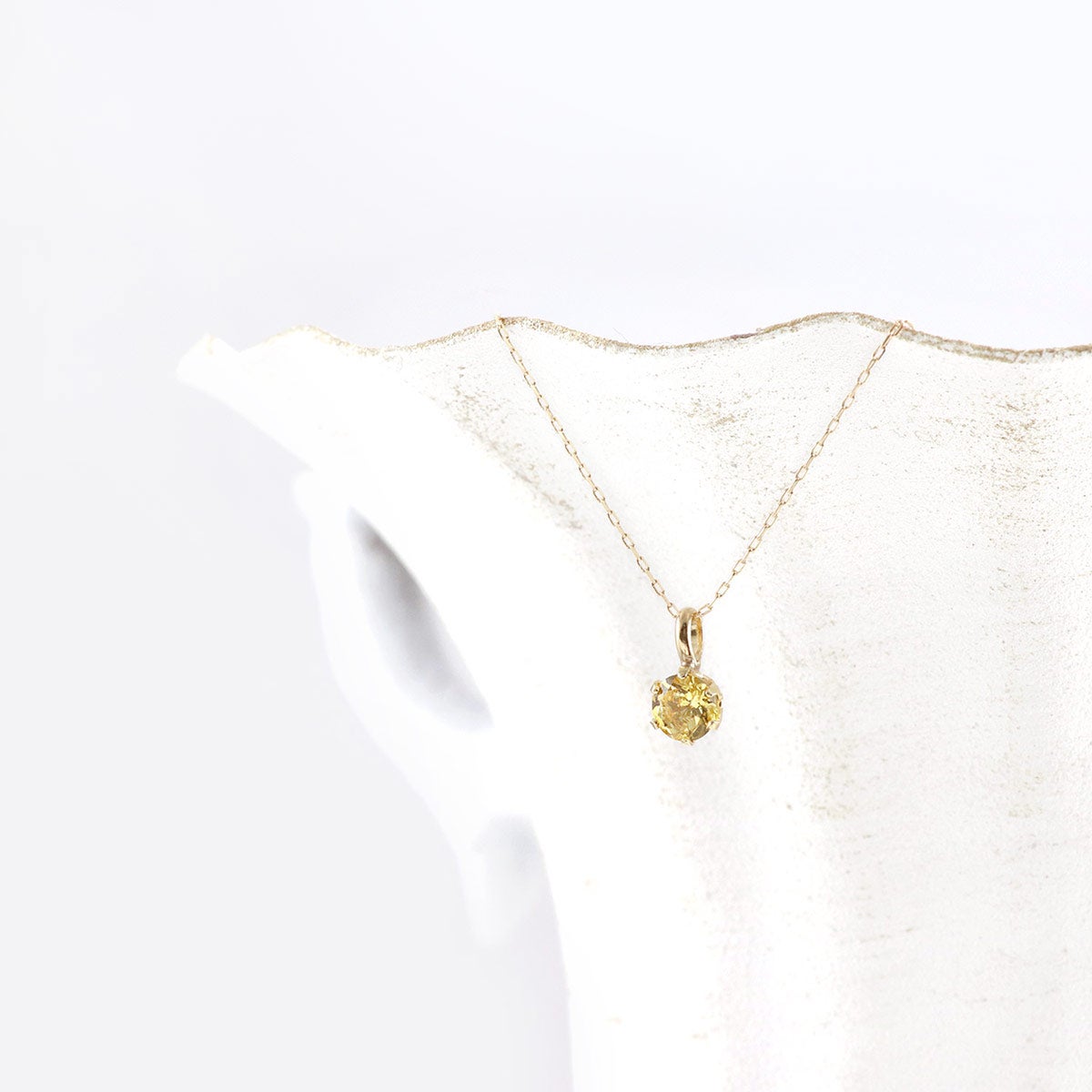 K10YG シトリン ネックレス 11月の誕生石_10