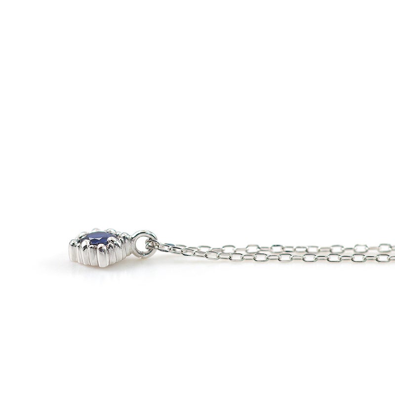 K10WG サファイア ネックレス 9月の誕生石_11