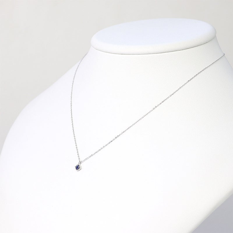 K10WG サファイア ネックレス 9月の誕生石_12