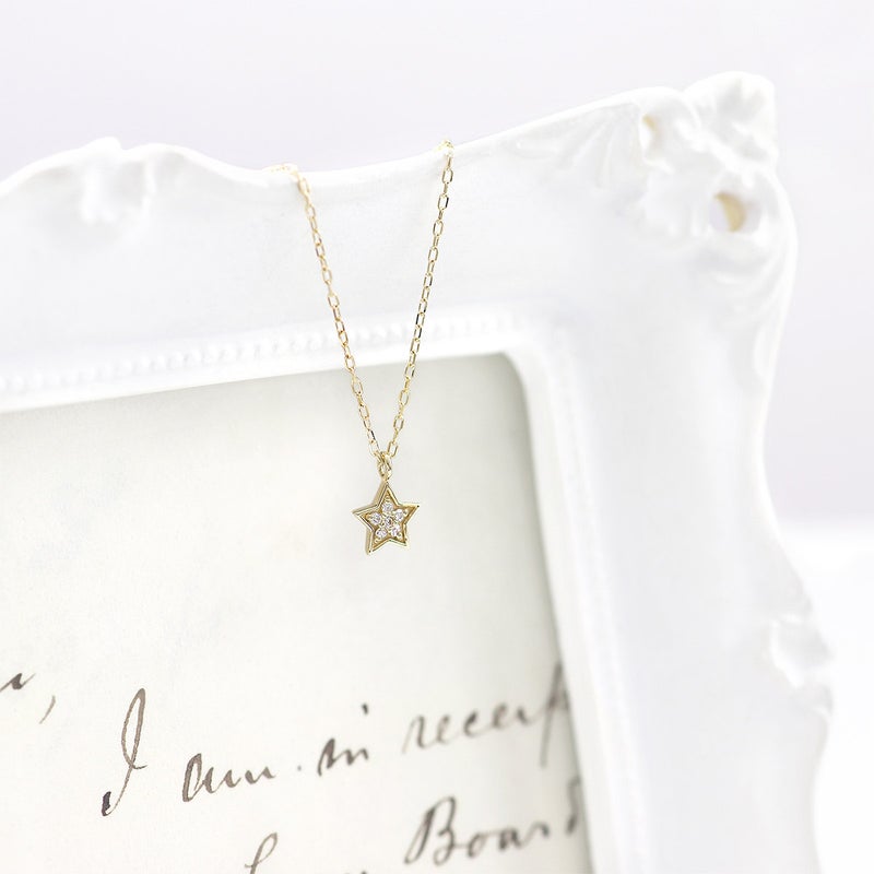 K10YG ダイヤモンド リバーシブルスターネックレス_04