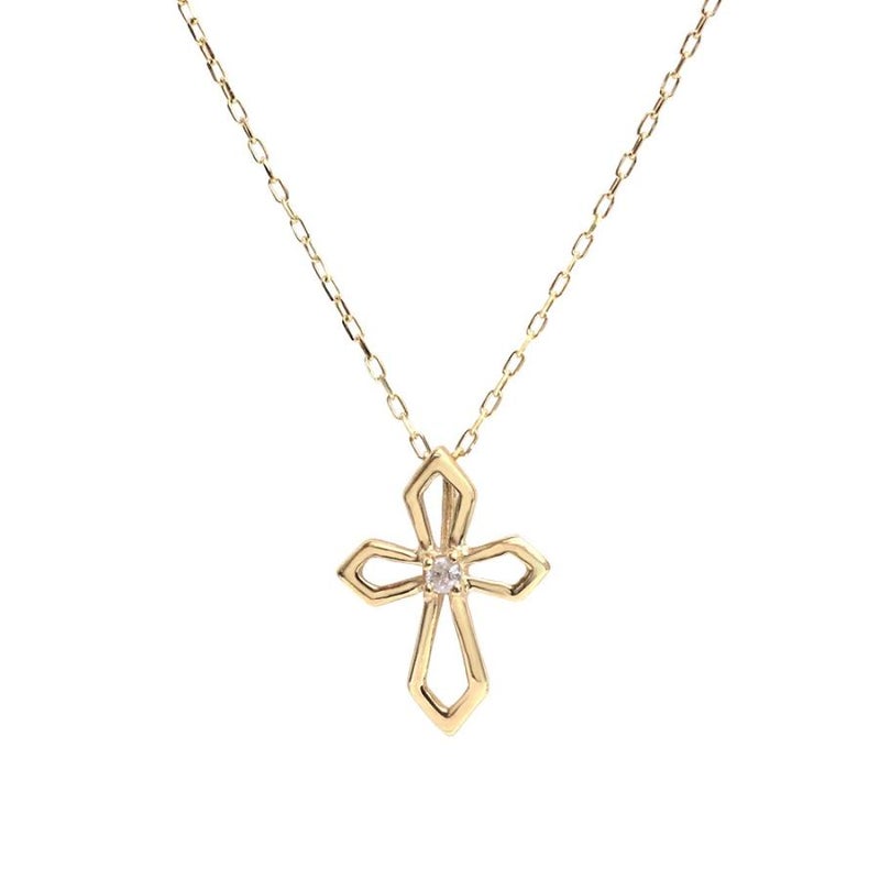 K10 ダイヤモンド クロス ネックレス_21