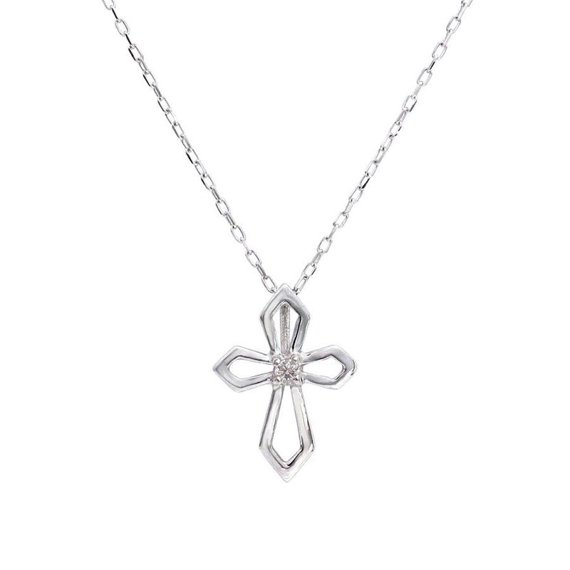 K10 ダイヤモンド クロス ネックレス_22