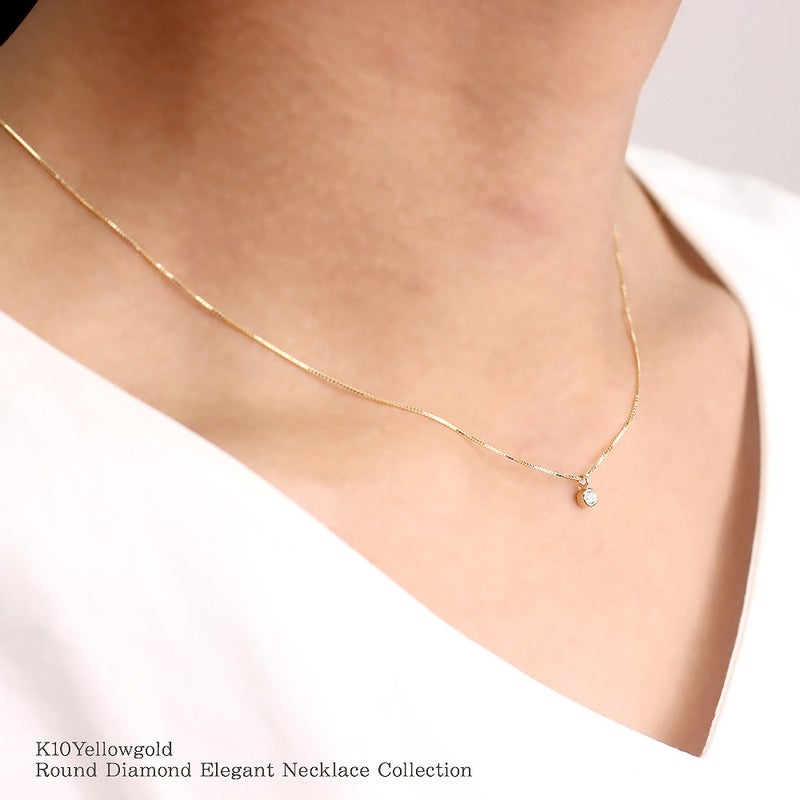 K10YG ダイヤモンド ネックレス_10
