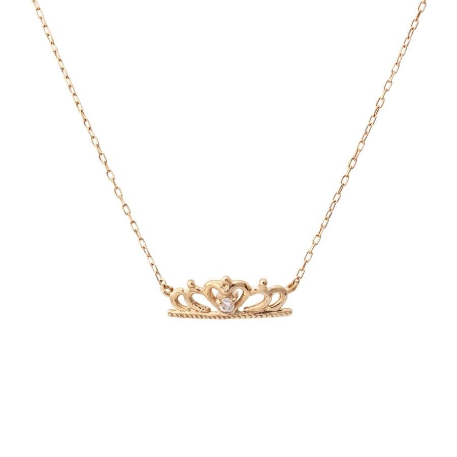 K10 ダイヤモンド ティアラ ネックレス_21