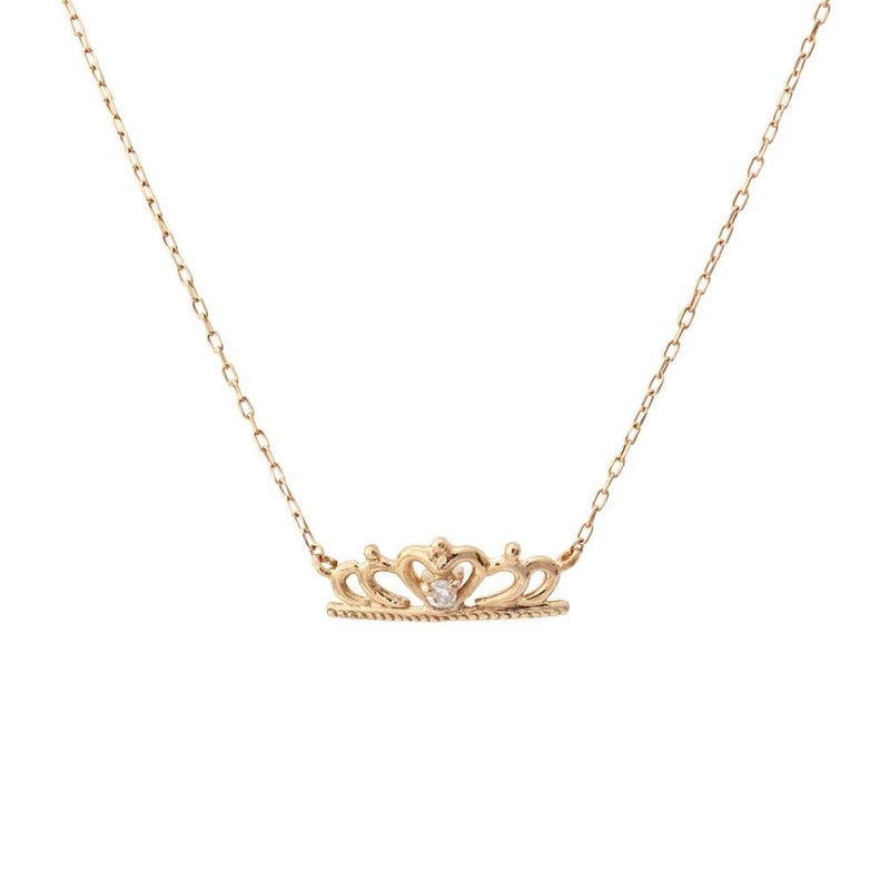 K10 ダイヤモンド ティアラ ネックレス_21