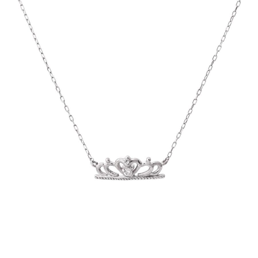 K10 ダイヤモンド ティアラ ネックレス_23