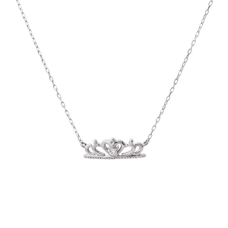 K10 ダイヤモンド ティアラ ネックレス_23