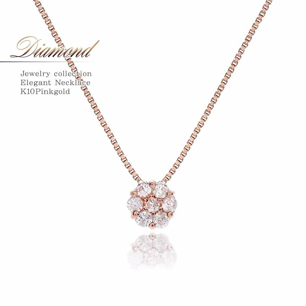 K10PG ダイヤモンド ネックレス_01