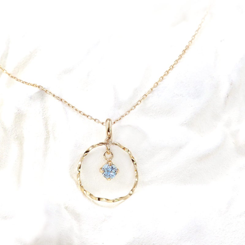 K10YG ブルートパーズ ネックレス 11月誕生石_03