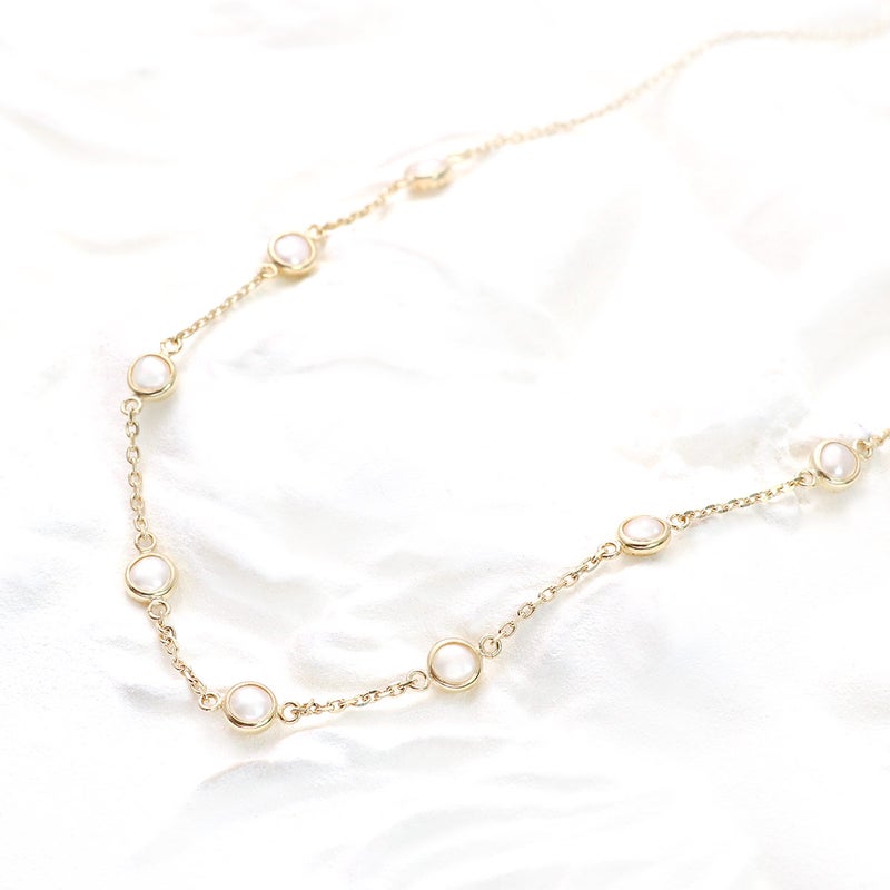 K10YG 淡水真珠 ステーションネックレス_02