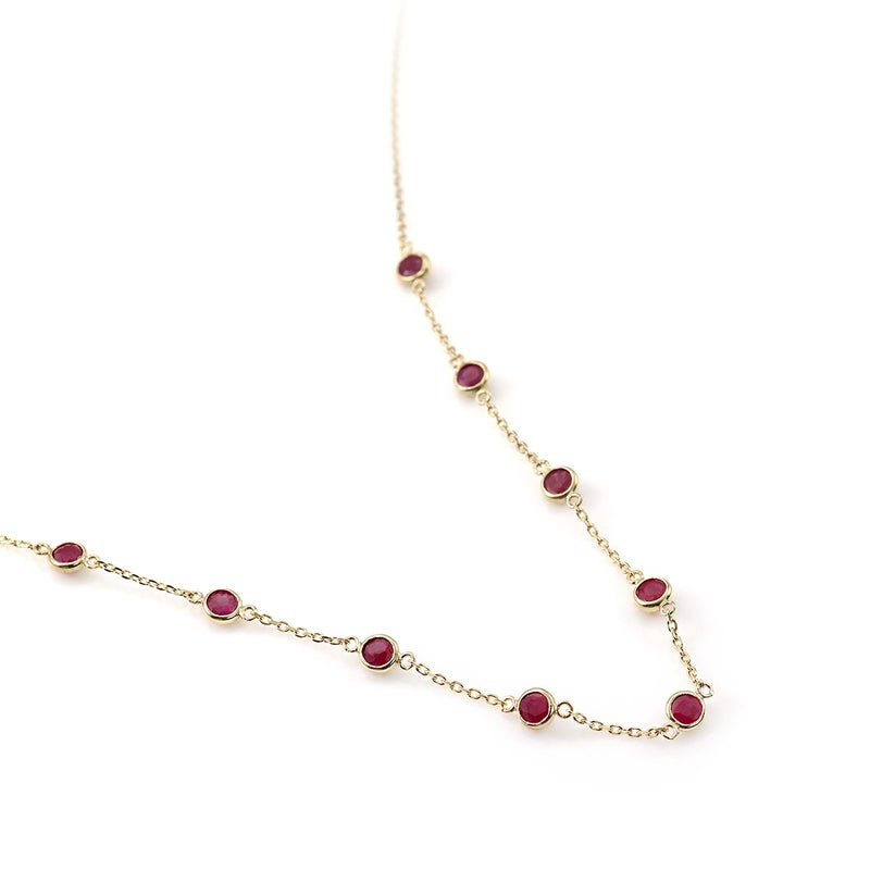 K10YG ルビー ステーションネックレス_02