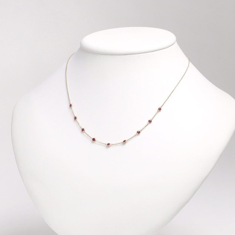 K10YG ルビー ステーションネックレス_10