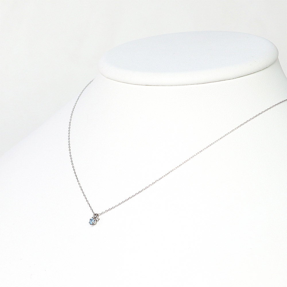 K10WG ダイヤモンド＆ブルートパーズネックレス 11月誕生石_04