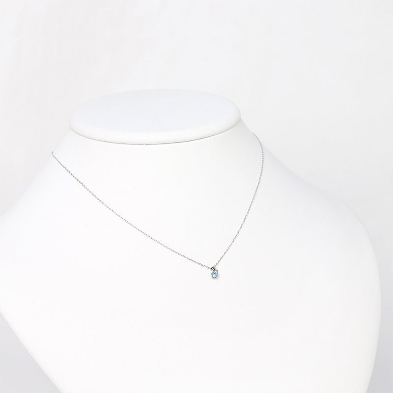 K10WG ダイヤモンド＆ブルートパーズネックレス 11月誕生石_09