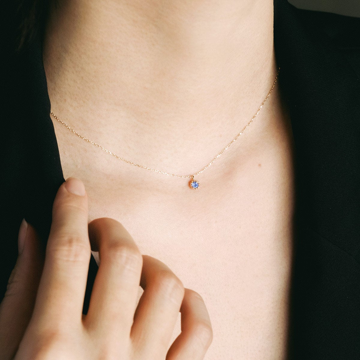 K10YG タンザナイトネックレス_05