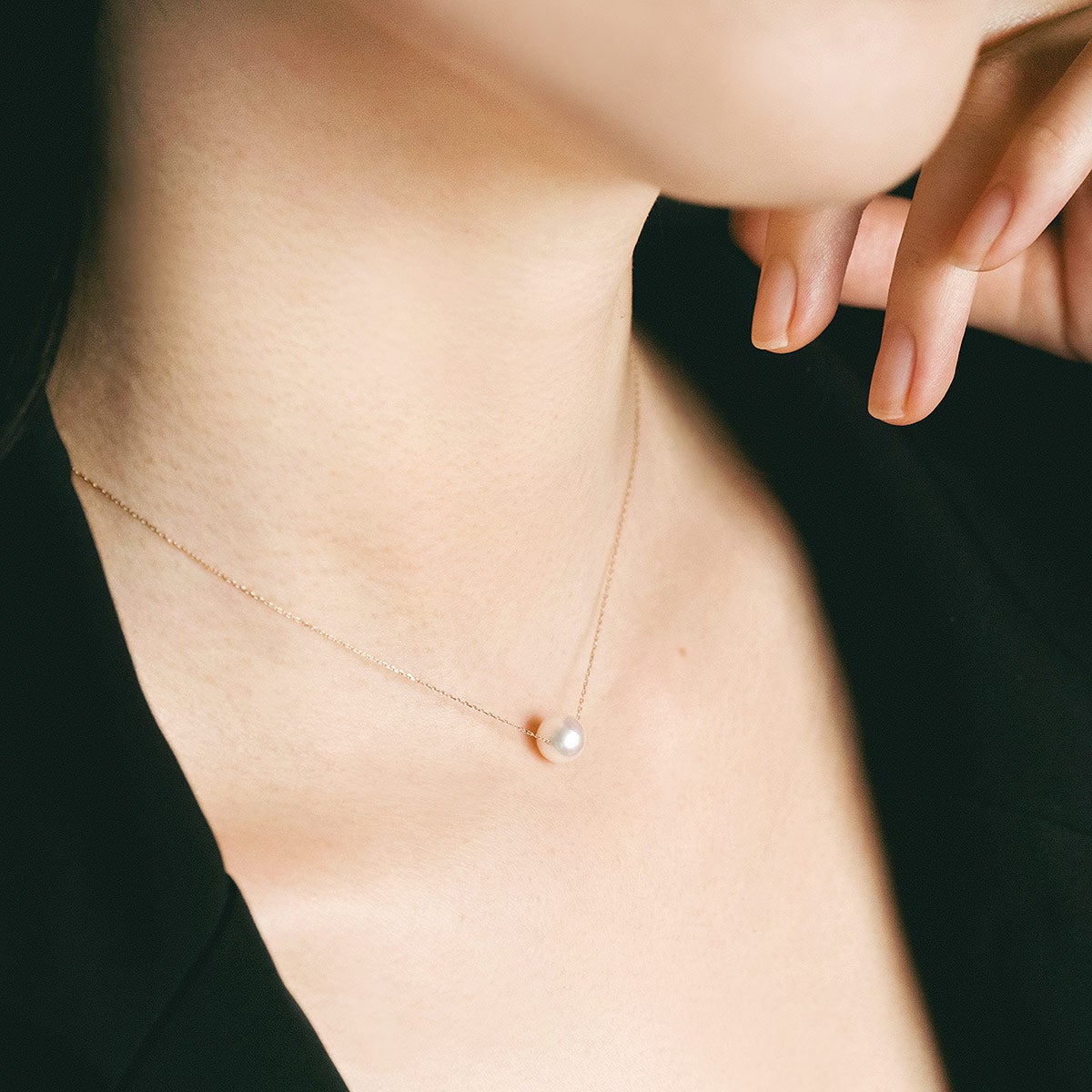 K10YG アコヤ真珠 7.5～8mm ネックレス_04