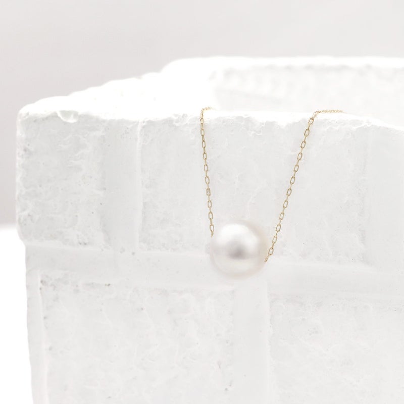 K10YG アコヤ真珠 7.5～8mm ネックレス_09