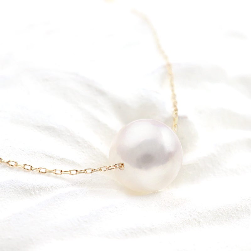 K10YG アコヤ真珠 7.5～8mm ネックレス_10