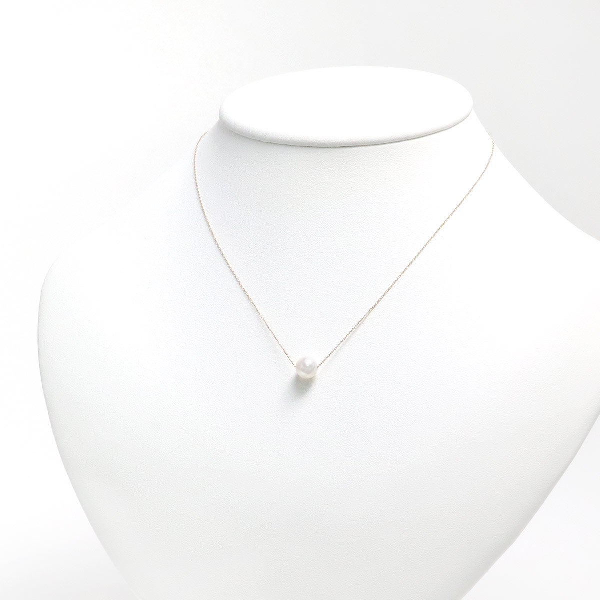 K10YG アコヤ真珠 7.5～8mm ネックレス_11