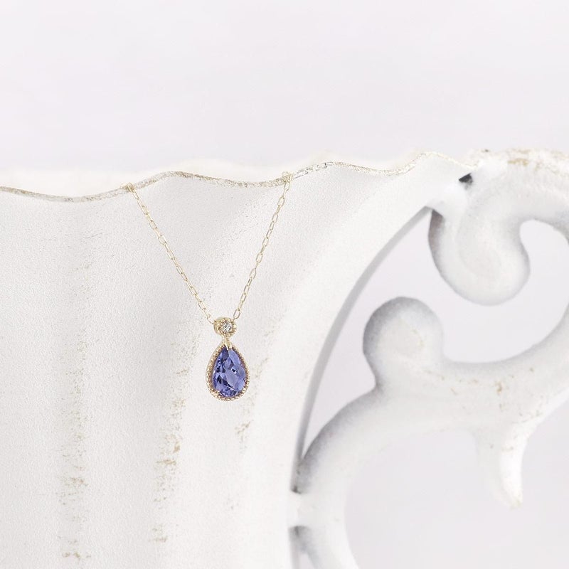 K10YG ダイヤモンド＆タンザナイトネックレス_03