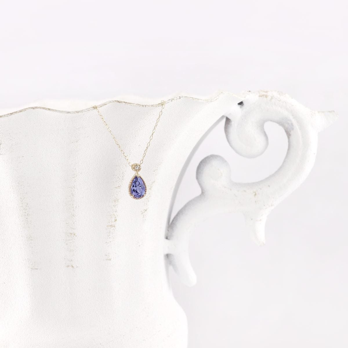 K10YG ダイヤモンド＆タンザナイトネックレス_11