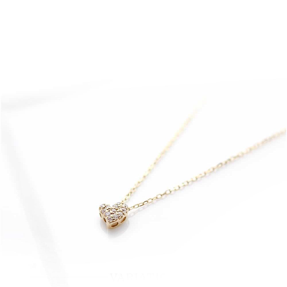 心葉 ダイヤモンド ハートネックレス K10_03