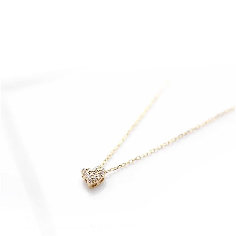 心葉 ダイヤモンド ハートネックレス K10_03