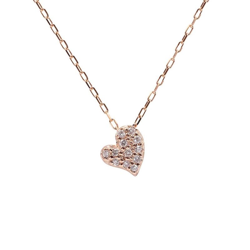 心葉 ダイヤモンド ハートネックレス K10_21