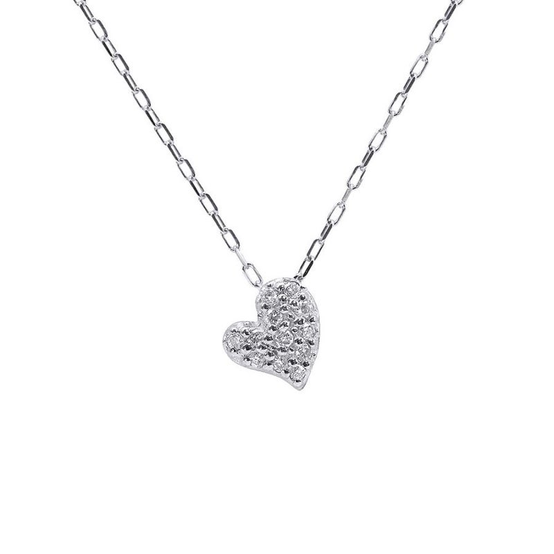 心葉 ダイヤモンド ハートネックレス K10_23