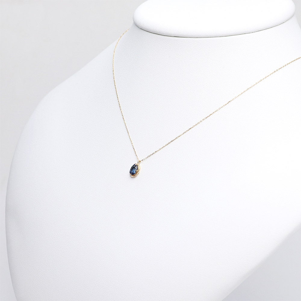 K18YG サファイア ネックレス 9月の誕生石_09