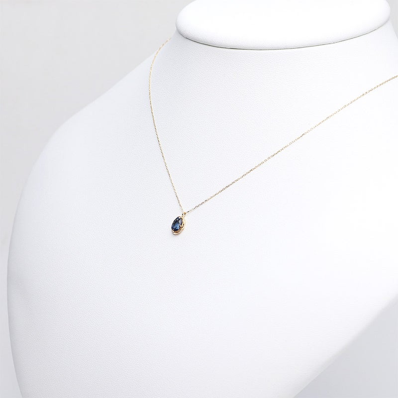 K18YG サファイア ネックレス 9月の誕生石_09