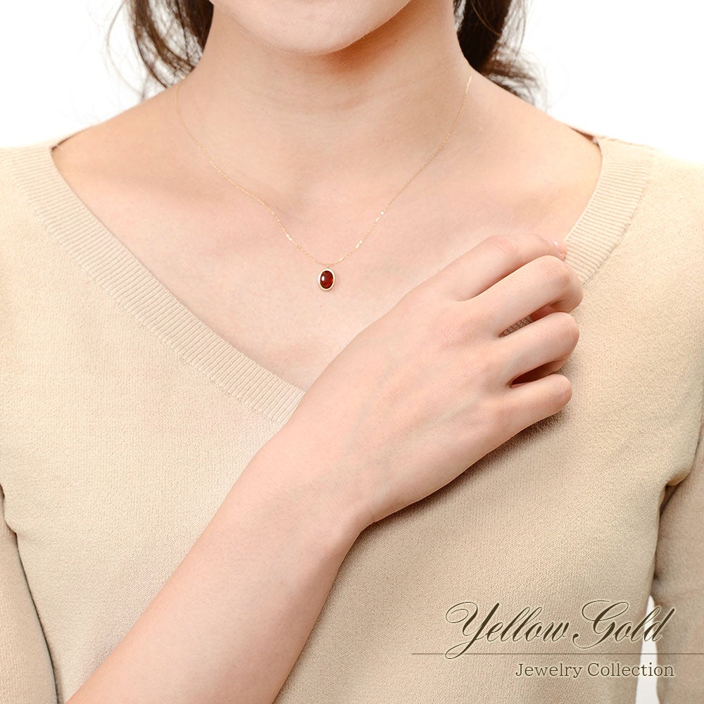 K18YG ガーネット ネックレス_05