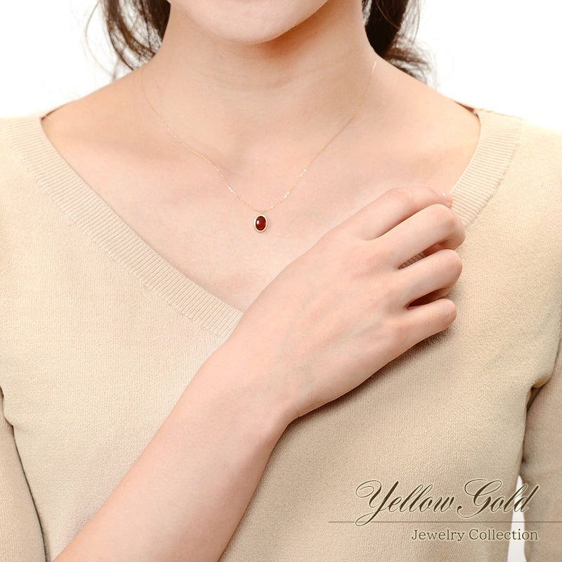 K18YG ガーネット ネックレス_05