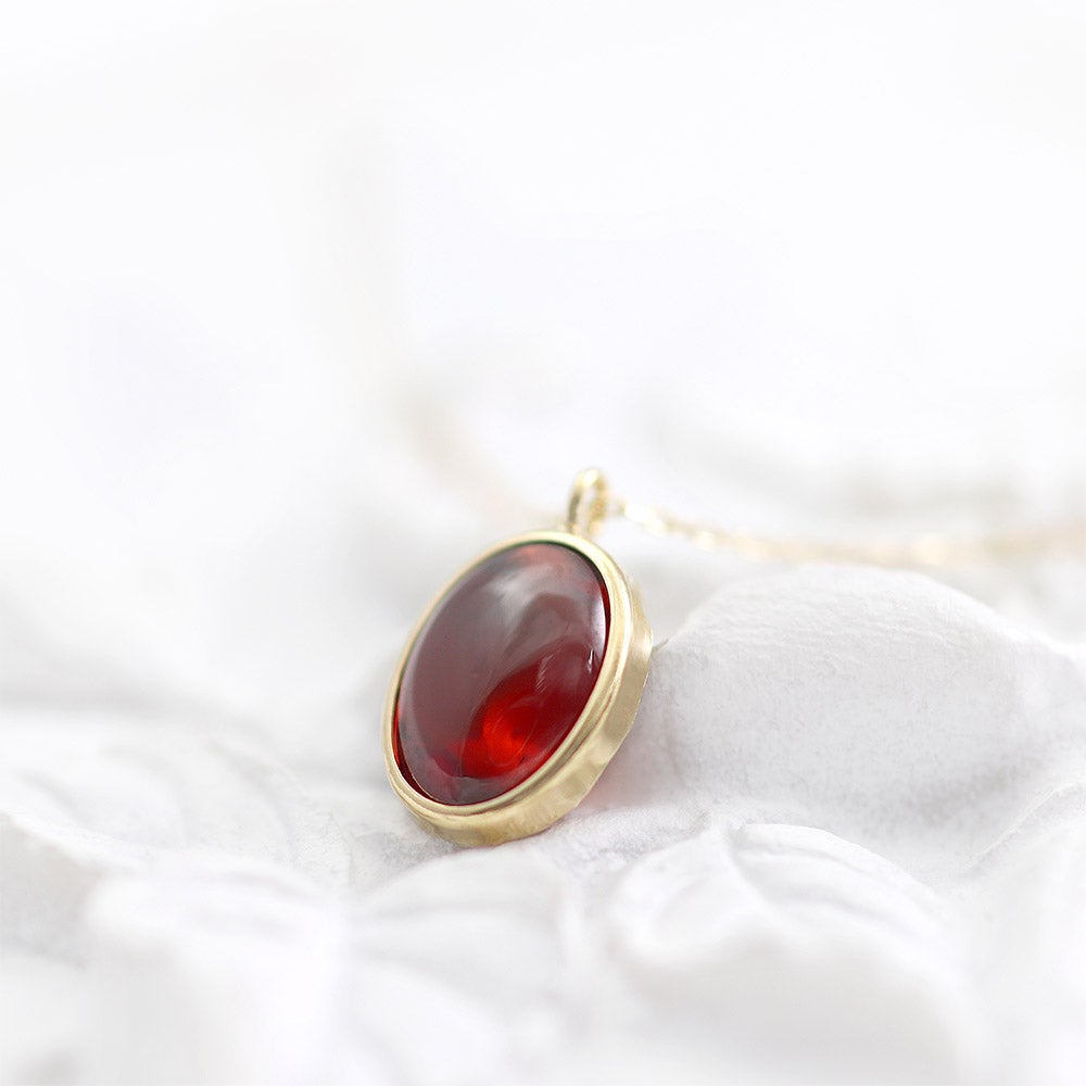 K18YG ガーネット ネックレス_09