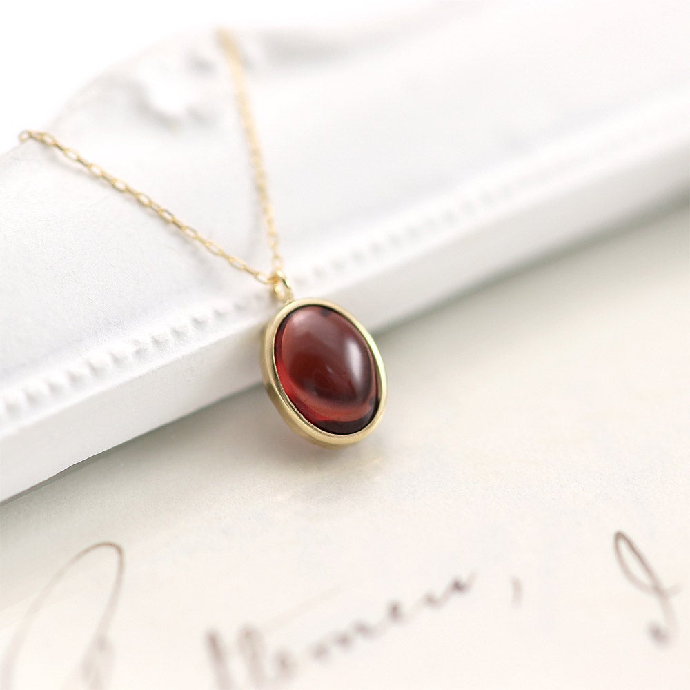 K18YG ガーネット ネックレス_11