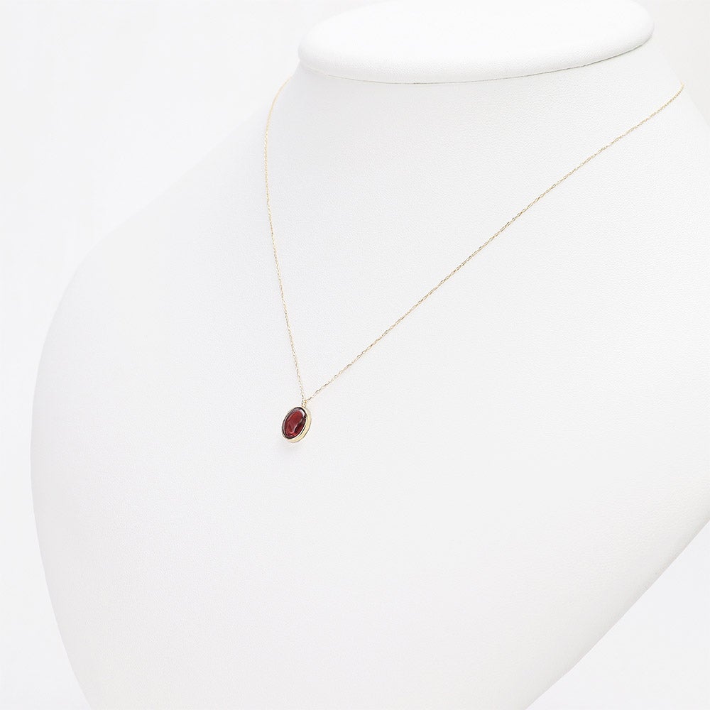 K18YG ガーネット ネックレス_13