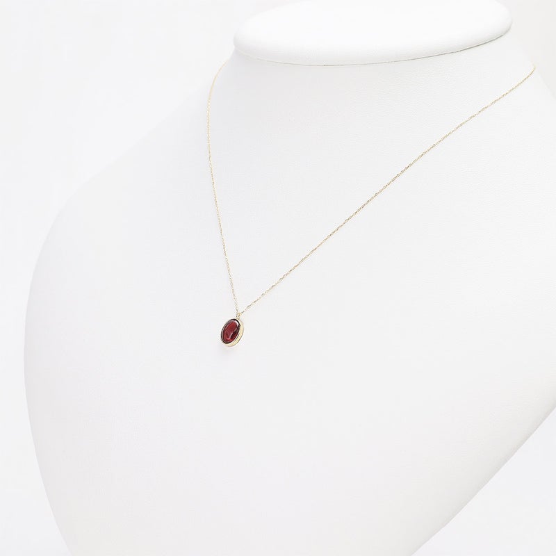 K18YG ガーネット ネックレス_13